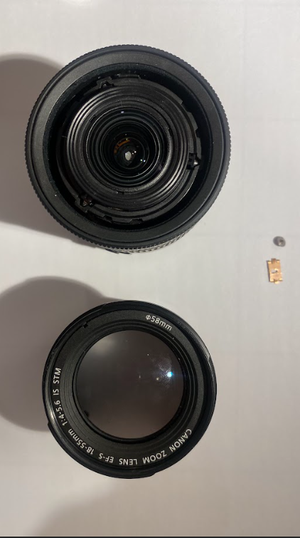 Lens separated into two 1