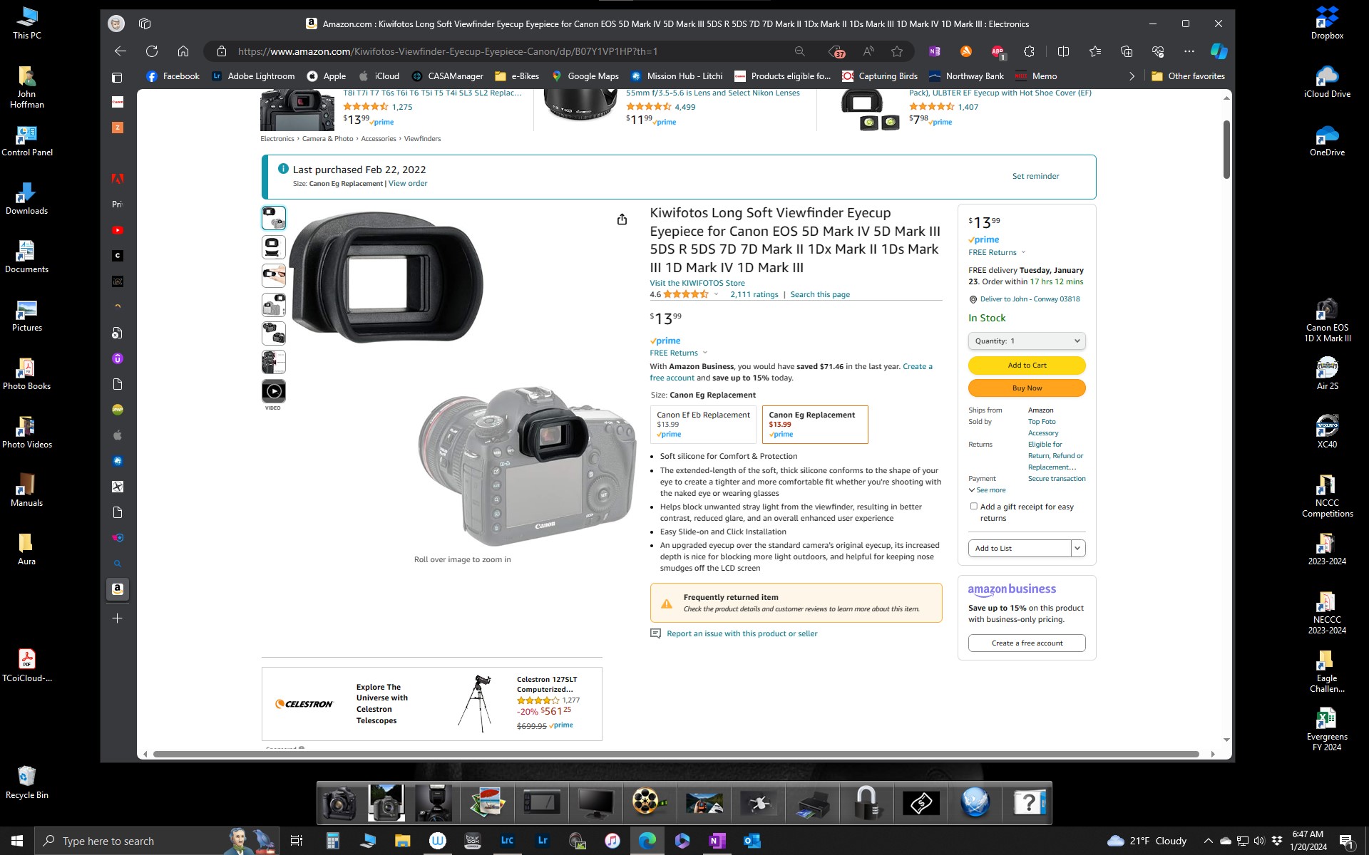 Eos 5D MKIV Eyepiece read out brightness - Canon Community