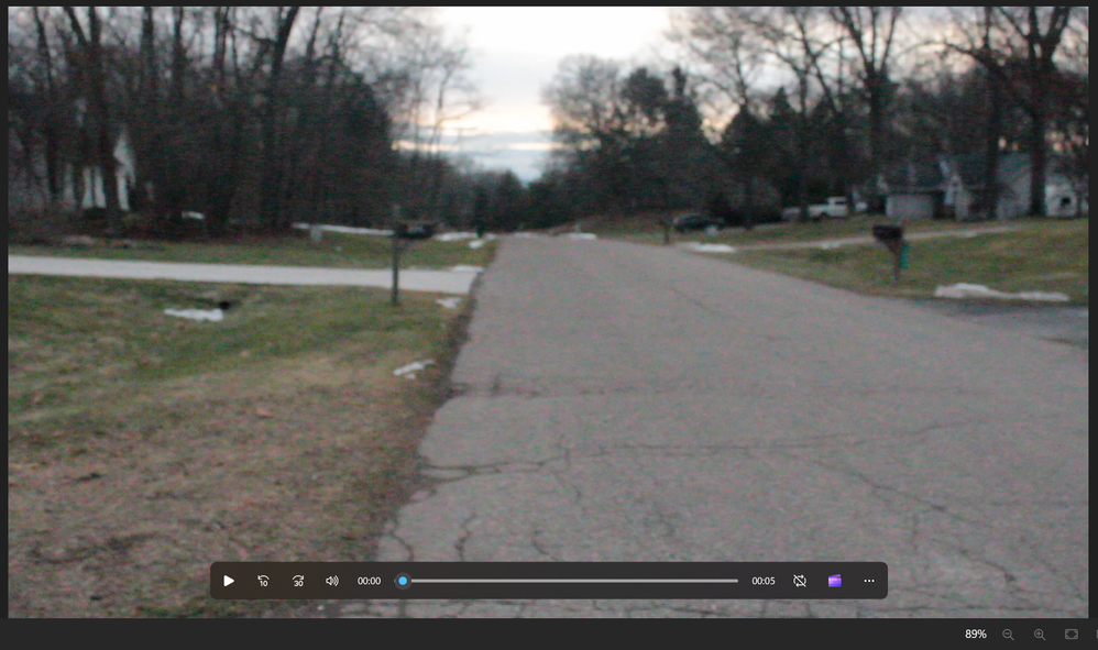 This is what it looks like on the video setting, which I am most concerned about since I bought it for making short films. Do you see the reddish graininess?