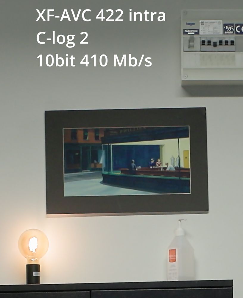 XF-AVC 422 Intra 410Mbps