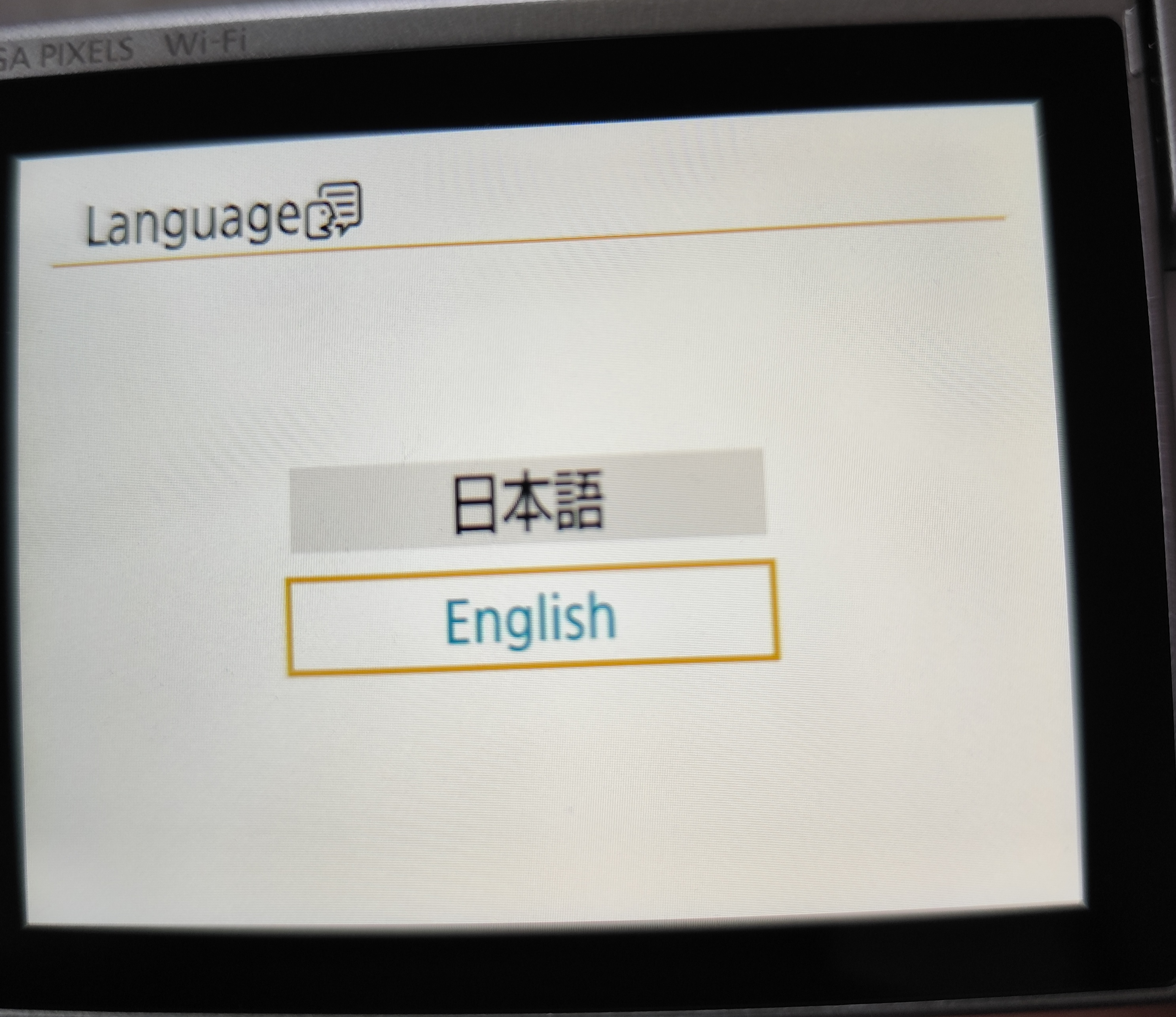 sx740 camera with English and Japanese only - Canon Community