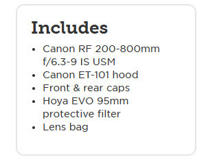 RF 200-800 Lens Design Issue - Filter can't be used with hood