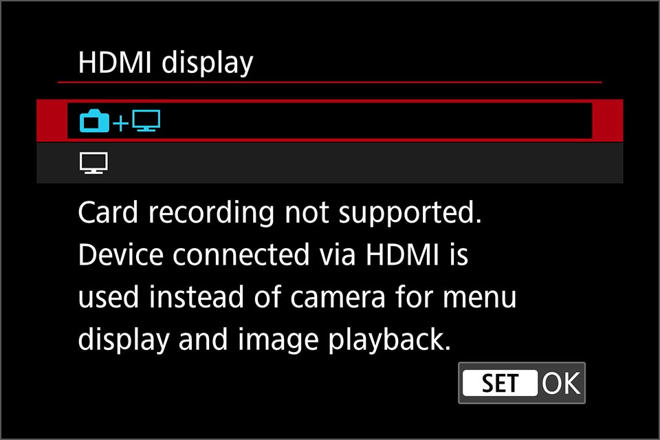 Solved Clean HDMI out R50 Canon Community