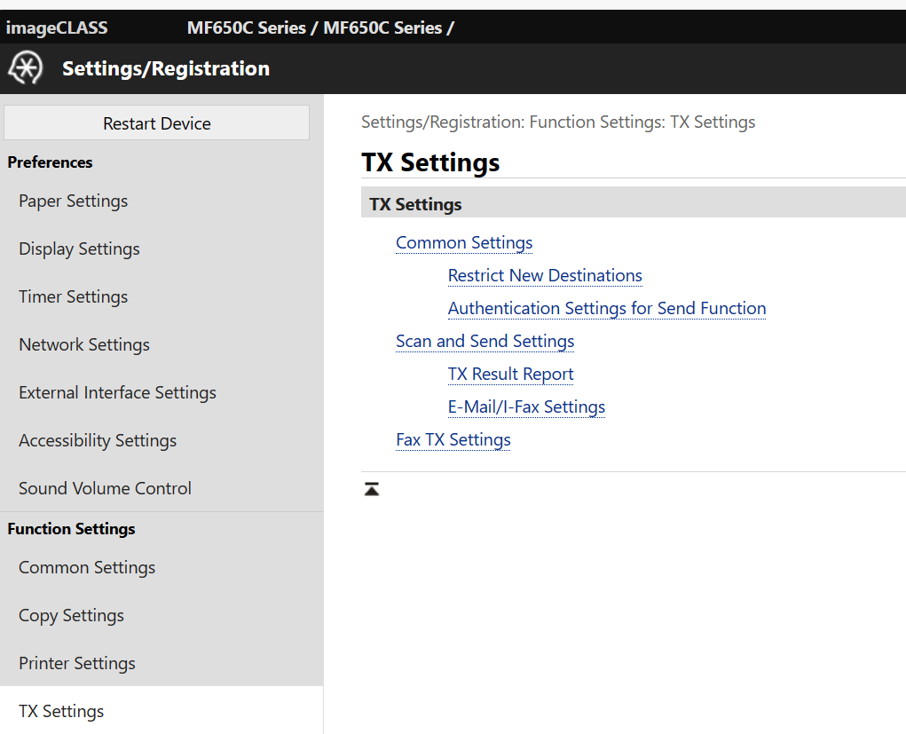 Re: ImageCLASS MF753cdw Remote UI Missing Network ... - Canon Community