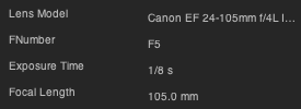 EXIF data of second image