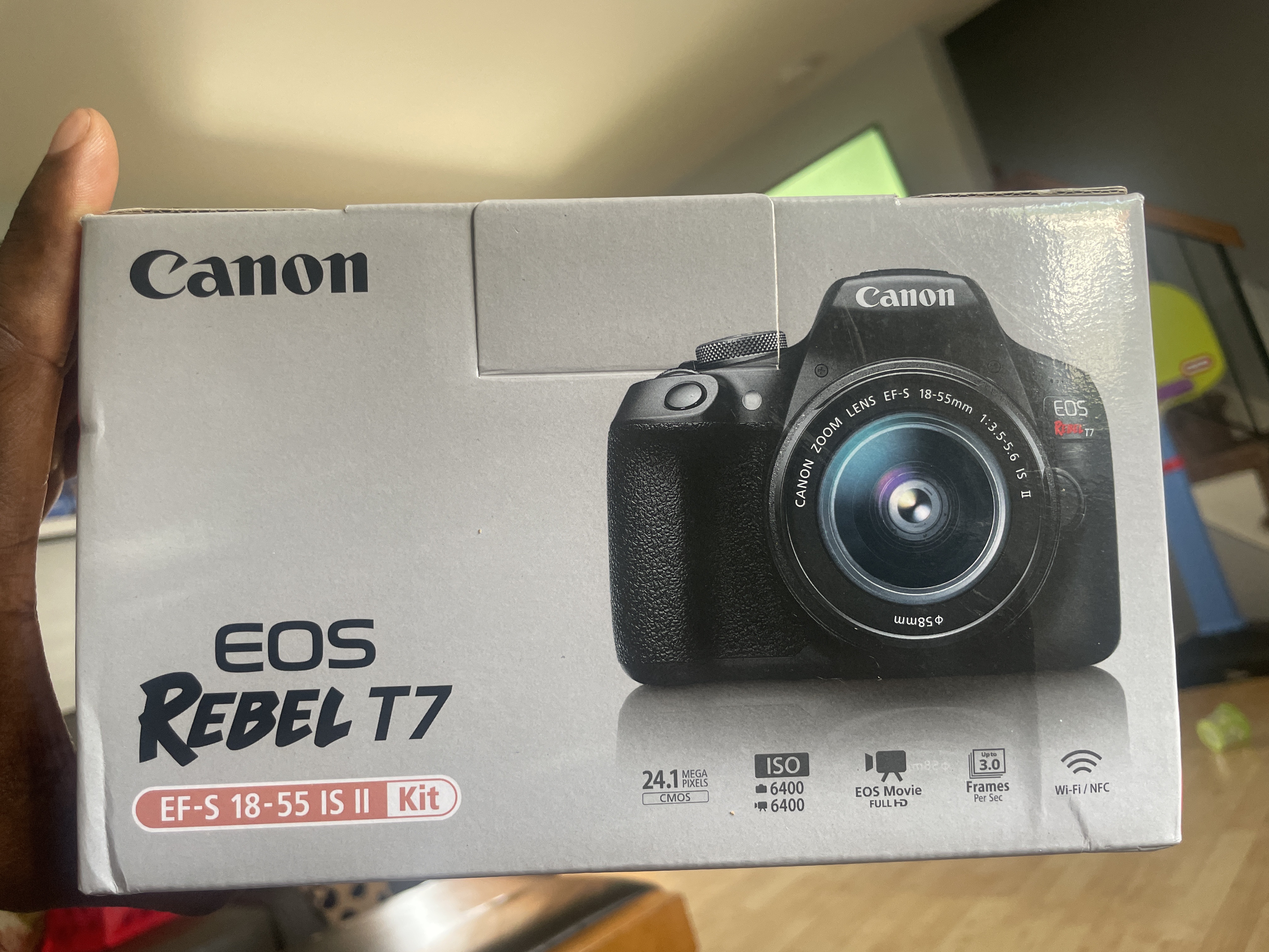 Canon EOS rebel T6 with outlet EF 50mm f/1.8 lense