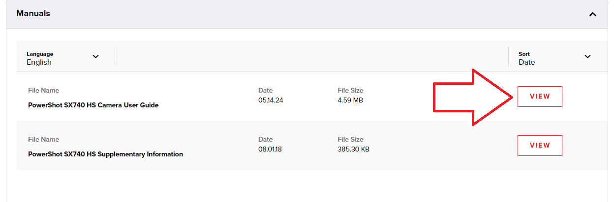 CANON SX740 HS MANUAL PDF visual data 3