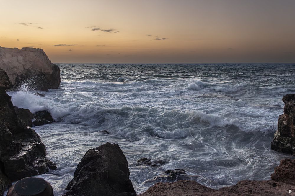 The shores of the Mediterranean after a storm.