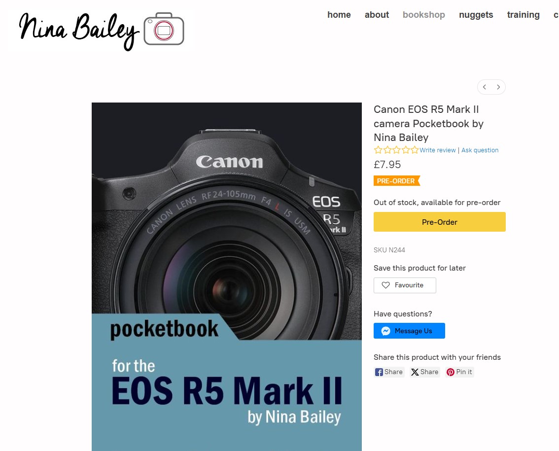 EOS R5 Mark II printed manual availability - Canon Community