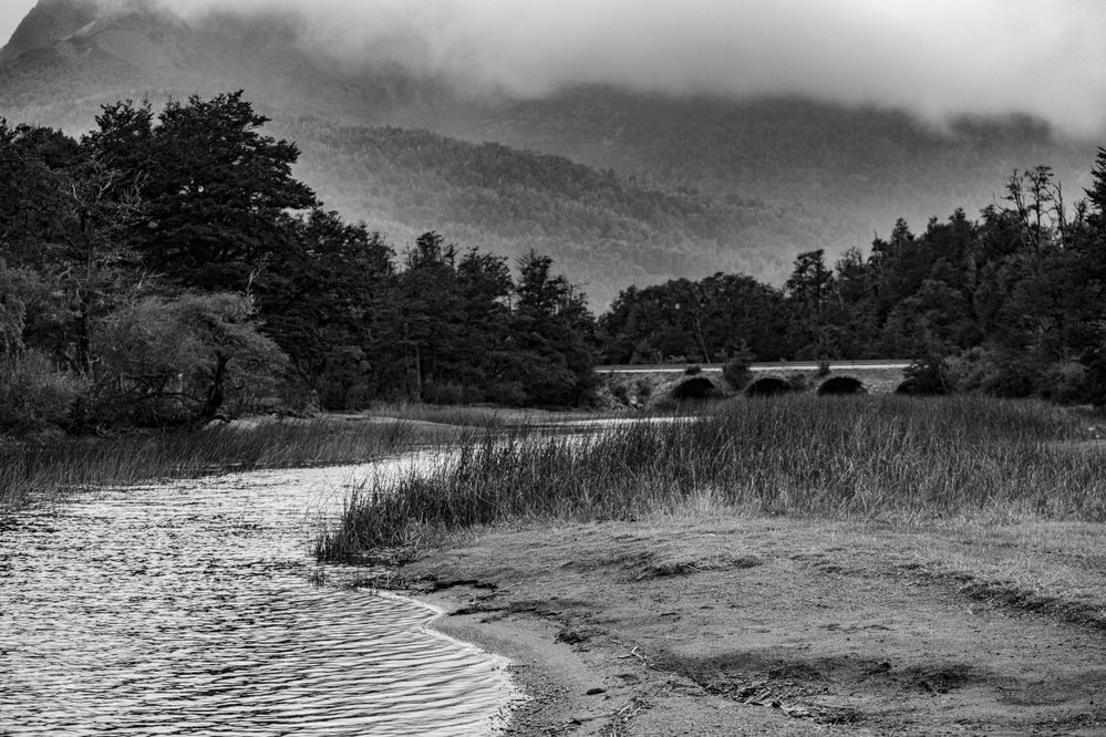 Bridge between lakes