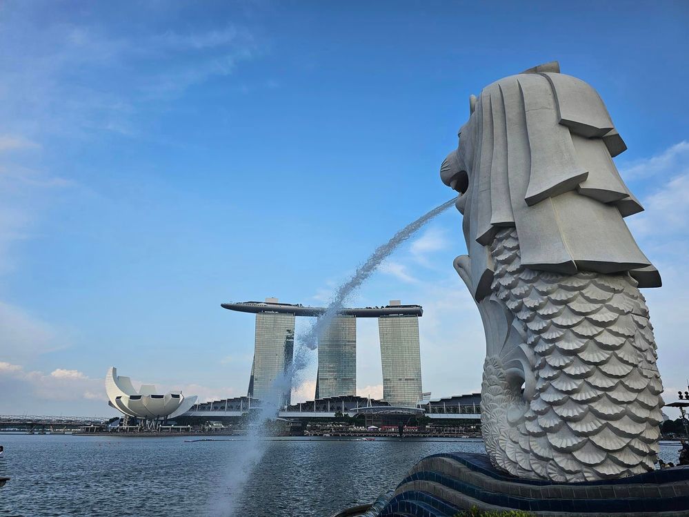 The Merlion Park in Singapore