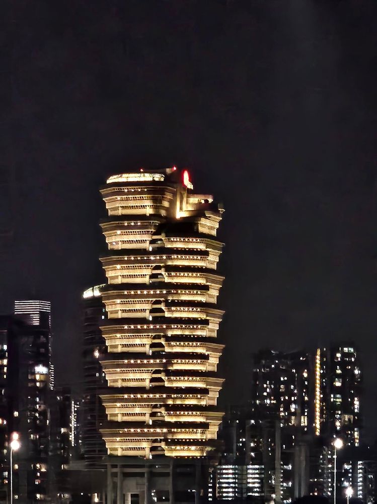 high Rise in Singapore at Night