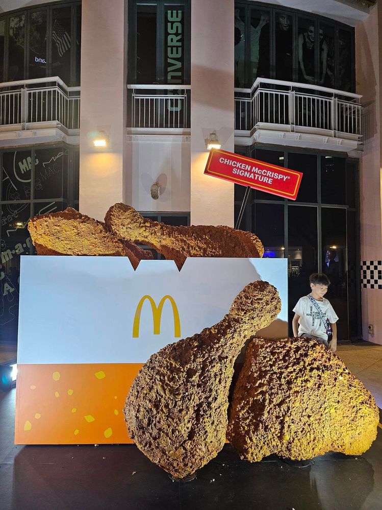 McDonald's Fried Chicken Display in Singapore