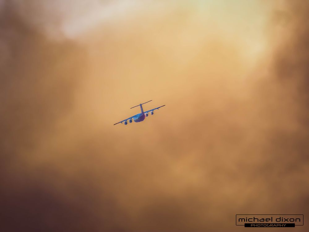 Air ops tanker fighting the Palisades fire in California