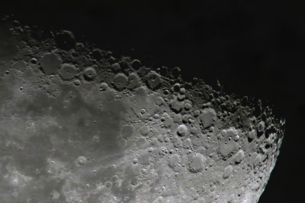 Moon with FL1200mm featuring Clavius and Tycho