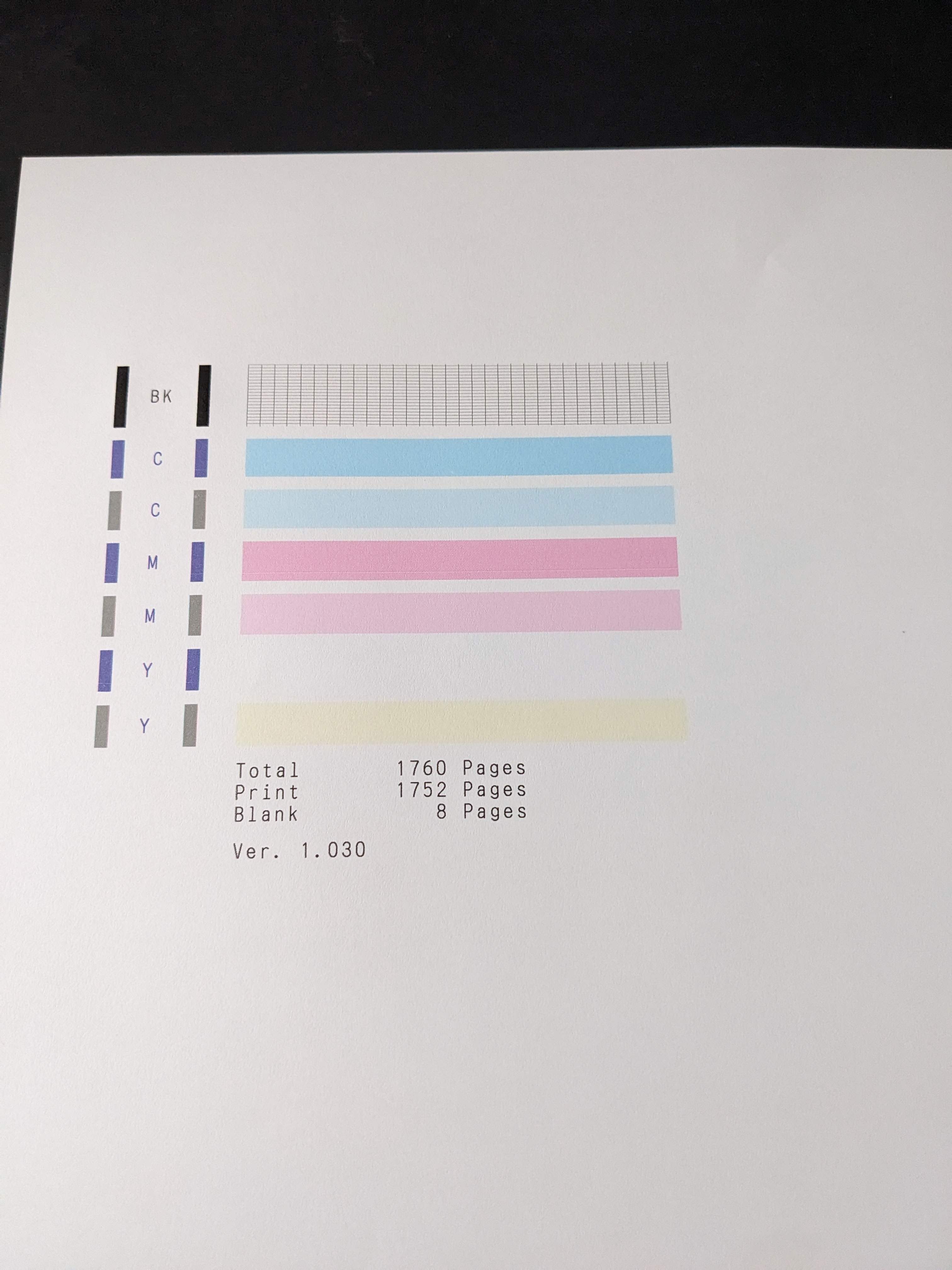 目元ペンキズレの確認ページ Printing the Nozzle Check Pattern - MX922 小物・アクセサリー