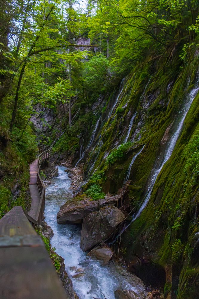 The calm in the cascade: Wimbachklamm, Bavaria, Germany