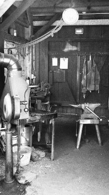 Gold Bug Mine BlackSmith Shop set up.JPG