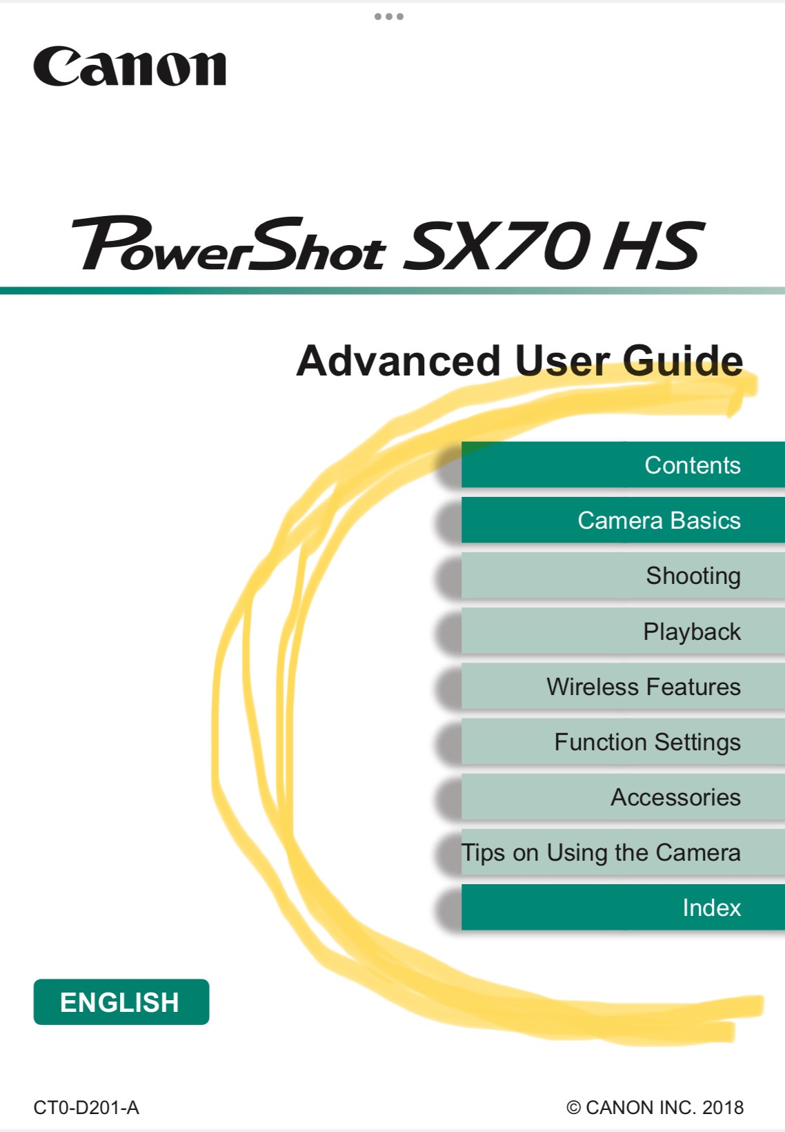 PowerShot SX70 HS - Advanced User Guide - Is there - Canon