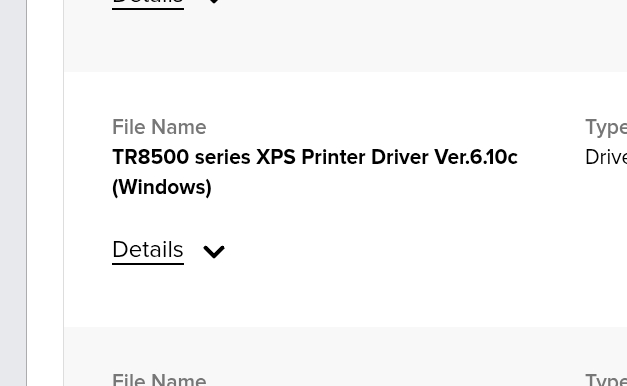 TASSRRY様確認ページ PIXMA TR8520 driver download page missing MP drive - Canon