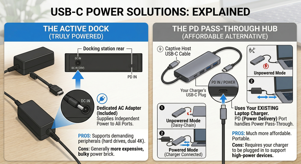 Powered USB-C Hubs