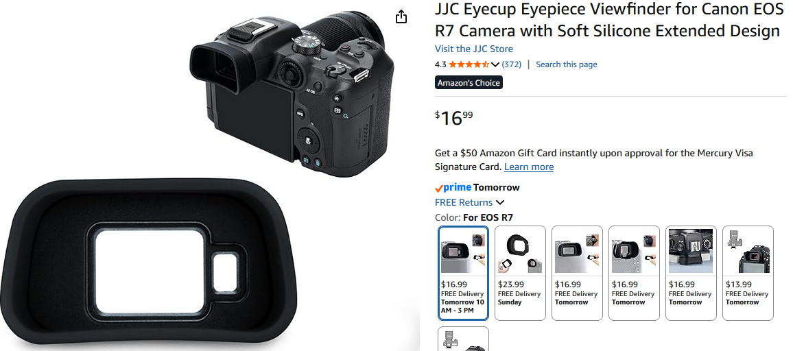 EOS R7 Replacement Eye Cup Needed - Canon Community