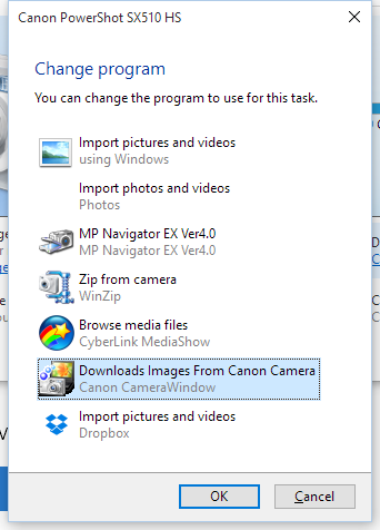 Change download image program