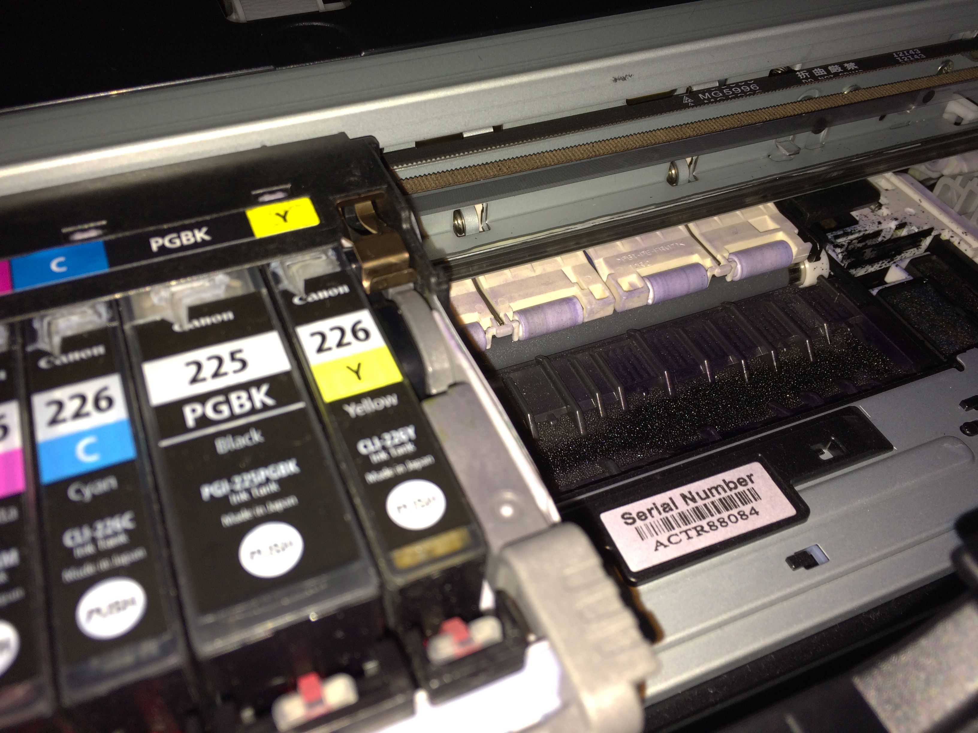 canon pixma mg5320 printer will not turn on