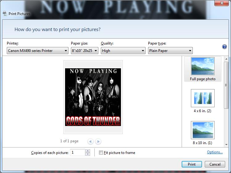 Print Preview for MX492 Canon Community